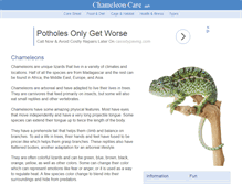 Tablet Screenshot of chameleoncare.net